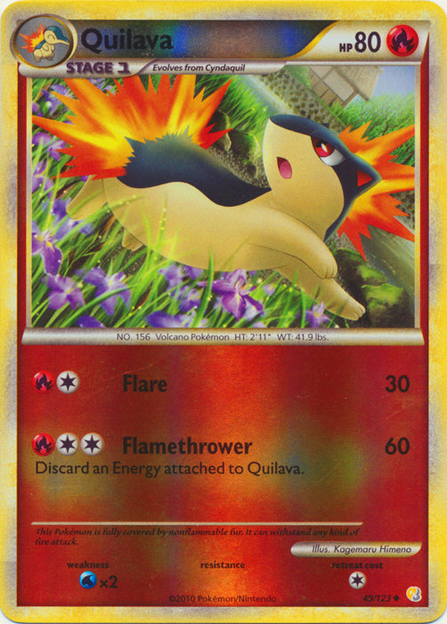 Quilava - 49/123 - Uncommon - Reverse Holo available at 401 Games Canada