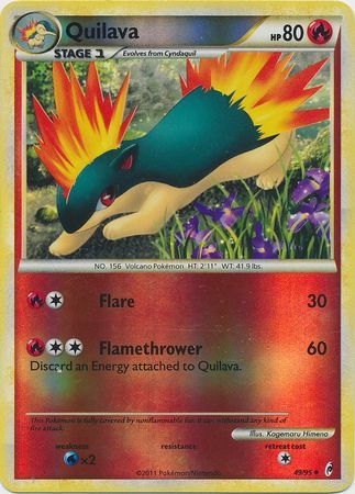 Quilava - 49/95 - Uncommon - Reverse Holo available at 401 Games Canada
