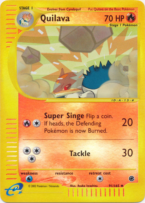 Quilava - 91/165 - Uncommon - Reverse Holo available at 401 Games Canada