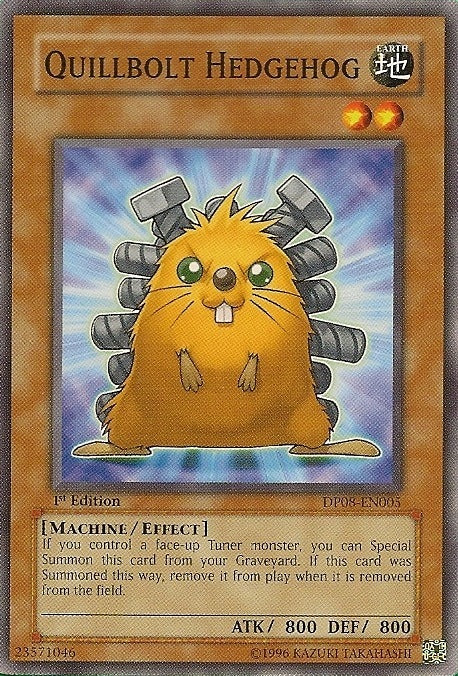 Quillbolt Hedgehog - DP08-EN005 - Common - 1st Edition available at 401 Games Canada