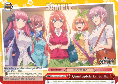 Quintuplets Lined Up - 5HY/W83-TE18 - Trial Deck (Red) available at 401 Games Canada