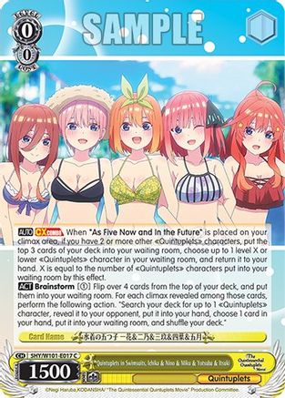 Quintuplets in Swimsuits, Ichika & Nino & Miku & Yotsuba & Itsuki - 5HY/W101-E017 - Common available at 401 Games Canada