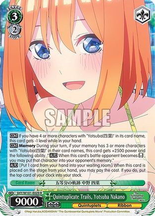 Quintuplicate Trails, Yotsuba Nakano - 5HY/W101-E029 - Rare available at 401 Games Canada