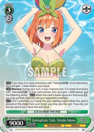 Quintuplicate Trails, Yotsuba Nakano (SR) - 5HY/W101-E029S - Super Rare available at 401 Games Canada