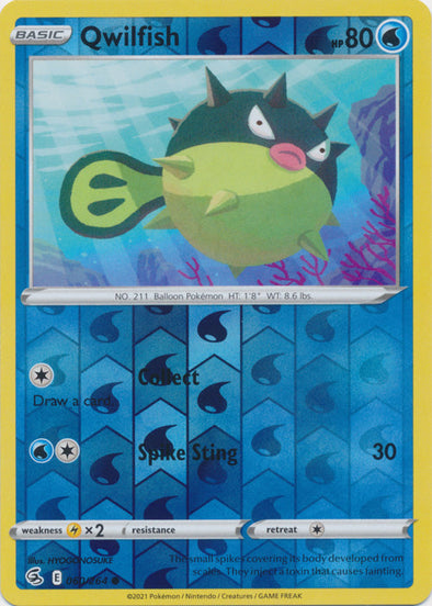 Qwilfish - 060/264 - Common - Reverse Holo available at 401 Games Canada