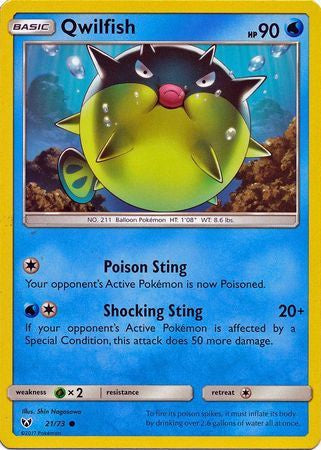 Qwilfish - 21/73 - Common available at 401 Games Canada