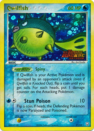 Qwilfish - 27/109 - Rare - Reverse Holo available at 401 Games Canada