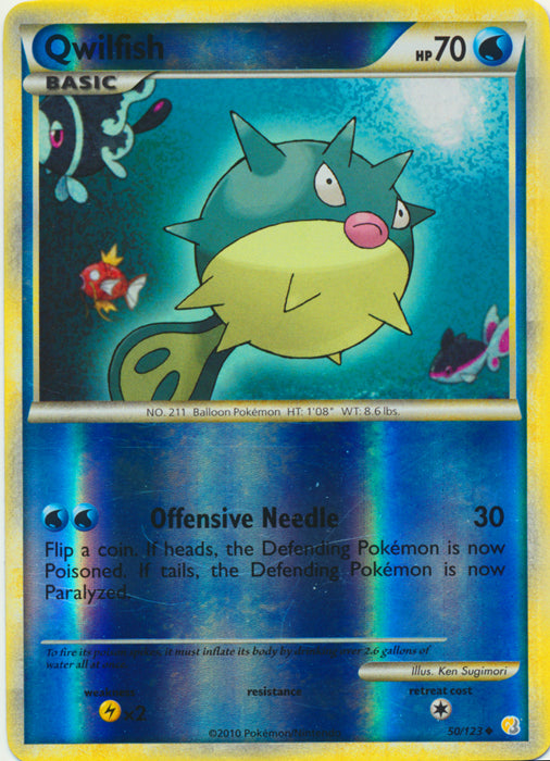 Qwilfish - 50/123 - Uncommon - Reverse Holo available at 401 Games Canada