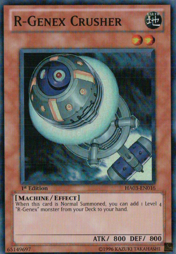 R-Genex Crusher - HA03-EN016 - Super Rare - 1st Edition available at 401 Games Canada