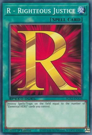 R - Righteous Justice - SGX2-ENA14 - Common - 1st Edition available at 401 Games Canada