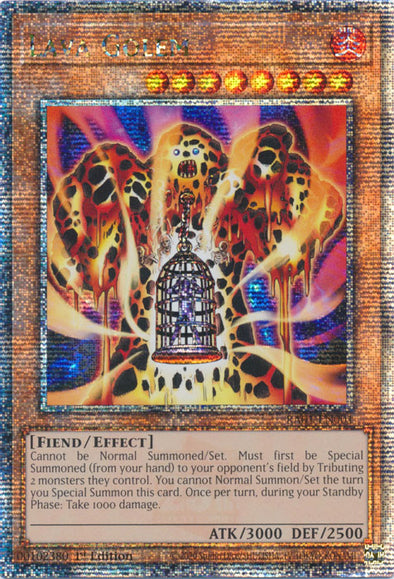 Lava Golem - RA01-EN001 - Quarter Century Secret Rare - 1st Edition available at 401 Games Canada