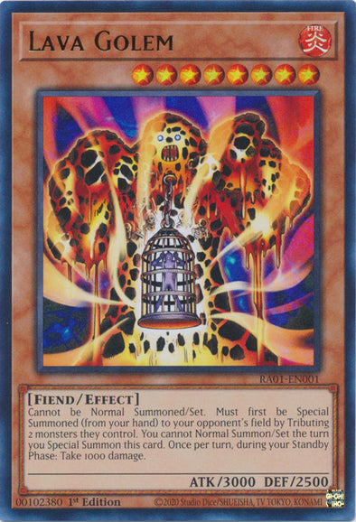 Lava Golem (UR) - RA01-EN001 - Ultra Rare - 1st Edition available at 401 Games Canada