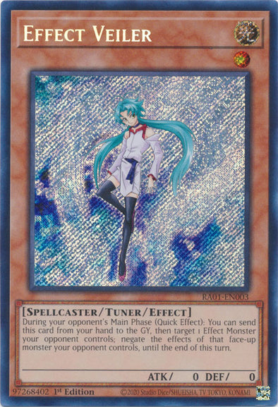 Effect Veiler (Secret Rare) - RA01-EN003 - Secret Rare - 1st Edition available at 401 Games Canada