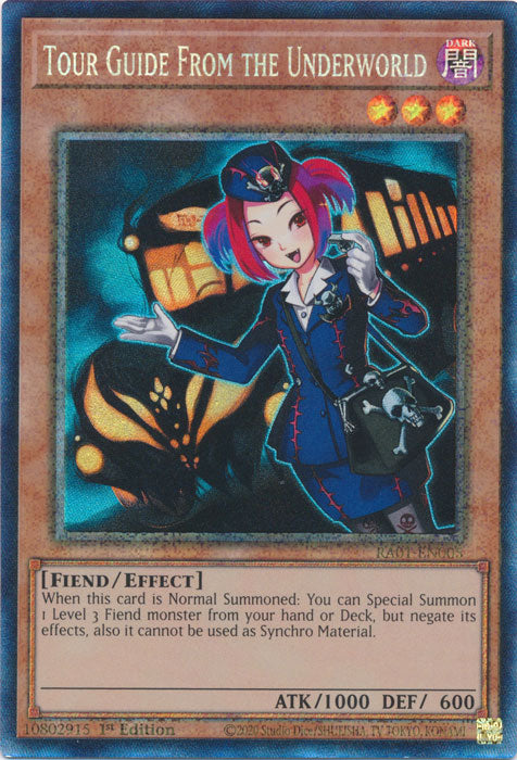 Tour Guide From the Underworld (PCR) - RA01-EN005 - Prismatic Collector’s Rare - 1st Edition available at 401 Games Canada