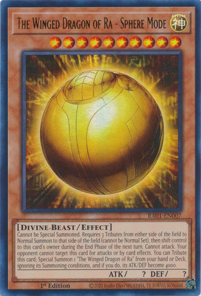 The Winged Dragon of Ra - Sphere Mode (UR) - RA01-EN007 - Ultra Rare - 1st Edition available at 401 Games Canada