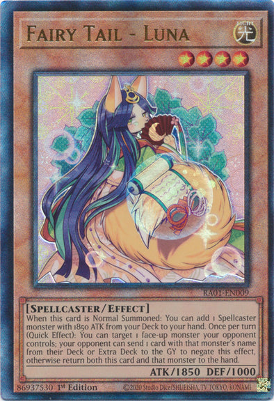 Fairy Tail - Luna (PUR) - RA01-EN009 - Prismatic Ultimate Rare - 1st Edition available at 401 Games Canada