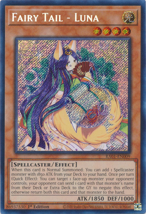 Fairy Tail - Luna (Secret Rare) - RA01-EN009 - Secret Rare - 1st Edition available at 401 Games Canada