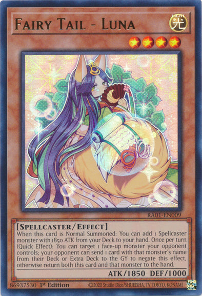 Fairy Tail - Luna (UR) - RA01-EN009 - Ultra Rare - 1st Edition available at 401 Games Canada