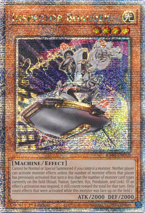 Inspector Boarder - RA01-EN010 - Quarter Century Secret Rare - 1st Edition available at 401 Games Canada