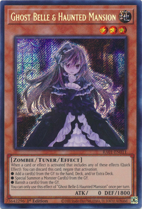 Ghost Belle & Haunted Mansion (Secret Rare) - RA01-EN011 - Secret Rare - 1st Edition available at 401 Games Canada