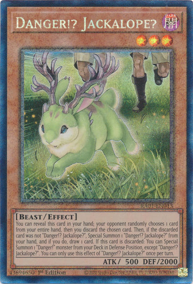 Danger!? Jackalope? (PCR) - RA01-EN013 - Prismatic Collector’s Rare - 1st Edition available at 401 Games Canada