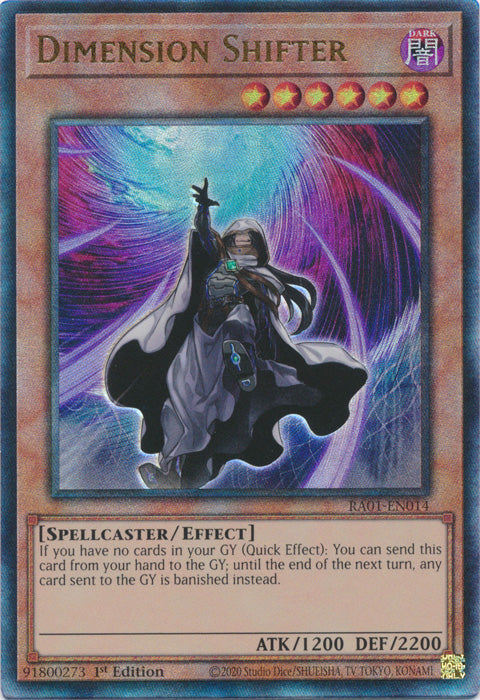 Dimension Shifter (PUR) - RA01-EN014 - Prismatic Ultimate Rare - 1st Edition available at 401 Games Canada