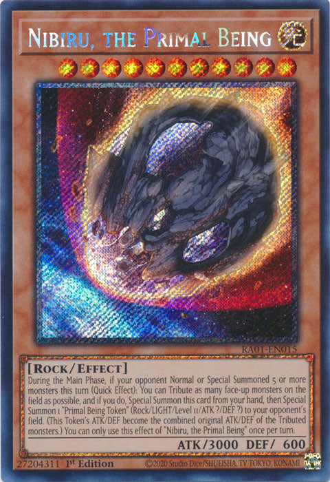 Nibiru, the Primal Being (Platinum Secret Rare) - RA01-EN015 - Platinum Secret Rare - 1st Edition available at 401 Games Canada