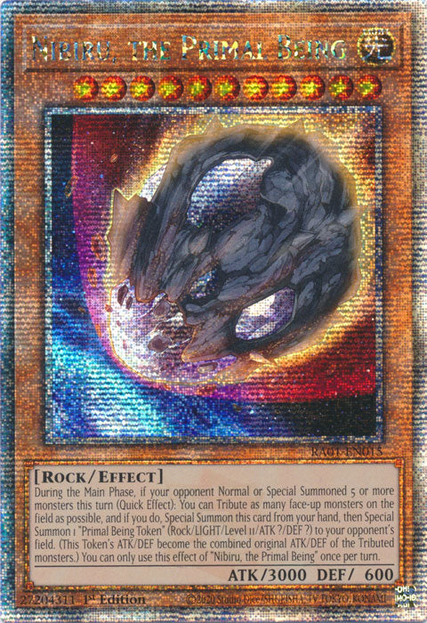 Nibiru, the Primal Being - RA01-EN015 - Quarter Century Secret Rare - 1st Edition available at 401 Games Canada