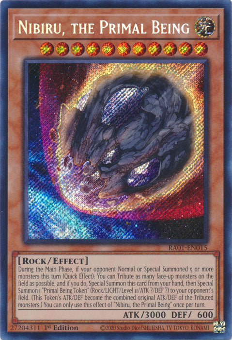 Nibiru, the Primal Being (Secret Rare) - RA01-EN015 - Secret Rare - 1st Edition available at 401 Games Canada