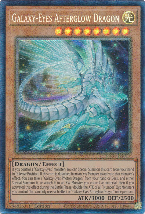 Galaxy-Eyes Afterglow Dragon (PCR) - RA01-EN017 - Prismatic Collector’s Rare - 1st Edition available at 401 Games Canada