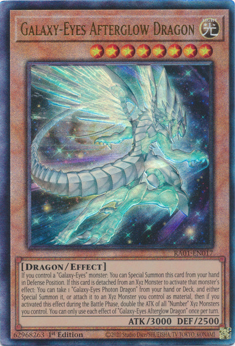 Galaxy-Eyes Afterglow Dragon (PUR) - RA01-EN017 - Prismatic Ultimate Rare - 1st Edition available at 401 Games Canada