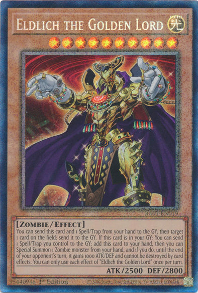 Eldlich the Golden Lord (PCR) - RA01-EN019 - Prismatic Collector’s Rare - 1st Edition available at 401 Games Canada