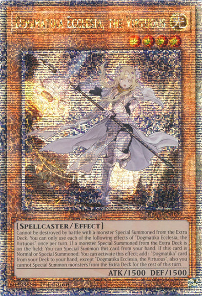 Dogmatika Ecclesia, the Virtuous - RA01-EN020 - Quarter Century Secret Rare - 1st Edition available at 401 Games Canada