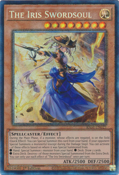 The Iris Swordsoul (PCR) - RA01-EN023 - Prismatic Collector’s Rare - 1st Edition available at 401 Games Canada