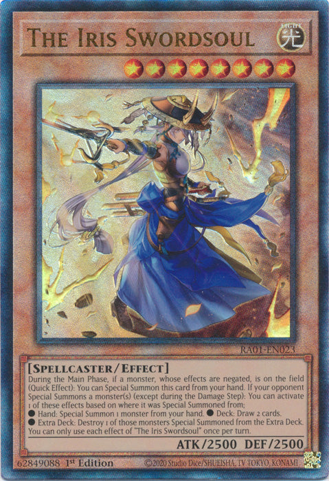 The Iris Swordsoul (PUR) - RA01-EN023 - Prismatic Ultimate Rare - 1st Edition available at 401 Games Canada