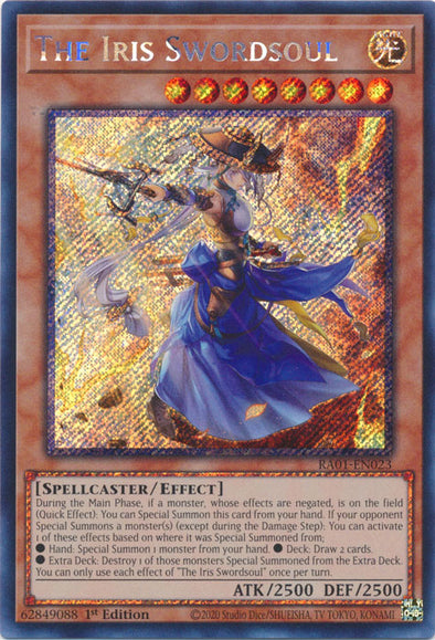 The Iris Swordsoul (Platinum Secret Rare) - RA01-EN023 - Platinum Secret Rare - 1st Edition available at 401 Games Canada