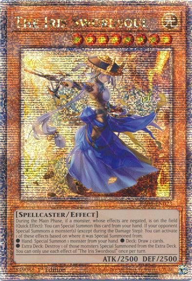 The Iris Swordsoul - RA01-EN023 - Quarter Century Secret Rare - 1st Edition available at 401 Games Canada