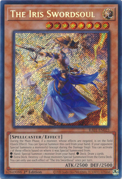 The Iris Swordsoul (Secret Rare) - RA01-EN023 - Secret Rare - 1st Edition available at 401 Games Canada