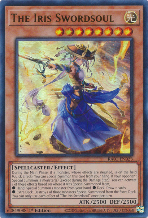 The Iris Swordsoul (UR) - RA01-EN023 - Ultra Rare - 1st Edition available at 401 Games Canada