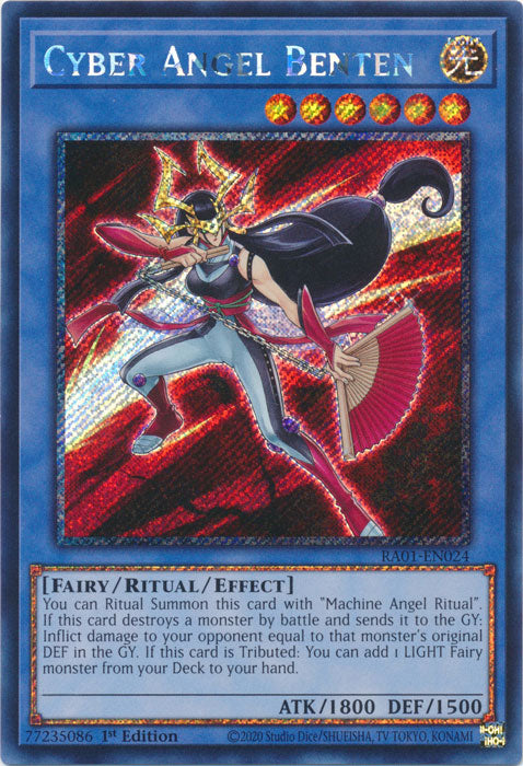 Cyber Angel Benten (Platinum Secret Rare) - RA01-EN024 - Platinum Secret Rare - 1st Edition available at 401 Games Canada