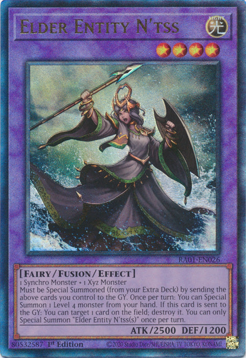 Elder Entity N'tss (PUR) - RA01-EN026 - Prismatic Ultimate Rare - 1st Edition available at 401 Games Canada