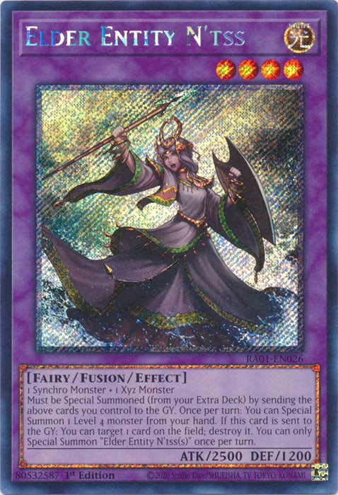 Elder Entity N'tss (Platinum Secret Rare) - RA01-EN026 - Platinum Secret Rare - 1st Edition available at 401 Games Canada