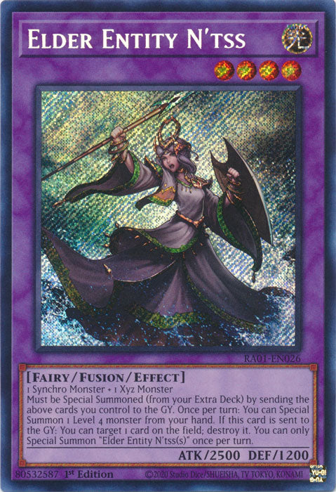 Elder Entity N'tss (Secret Rare) - RA01-EN026 - Secret Rare - 1st Edition available at 401 Games Canada