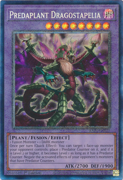 Predaplant Dragostapelia (PCR) - RA01-EN027 - Prismatic Collector’s Rare - 1st Edition available at 401 Games Canada