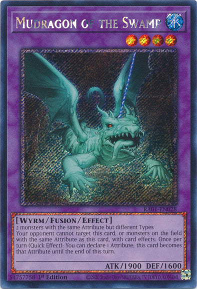 Mudragon of the Swamp (Platinum Secret Rare) - RA01-EN028 - Platinum Secret Rare - 1st Edition available at 401 Games Canada