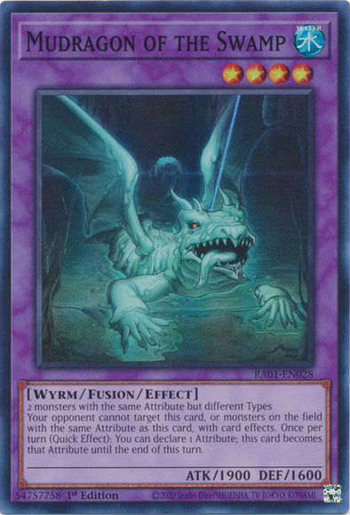 Mudragon of the Swamp - RA01-EN028 - Super Rare - 1st Edition available at 401 Games Canada