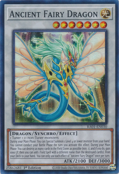 Ancient Fairy Dragon - RA01-EN030 - Super Rare - 1st Edition available at 401 Games Canada