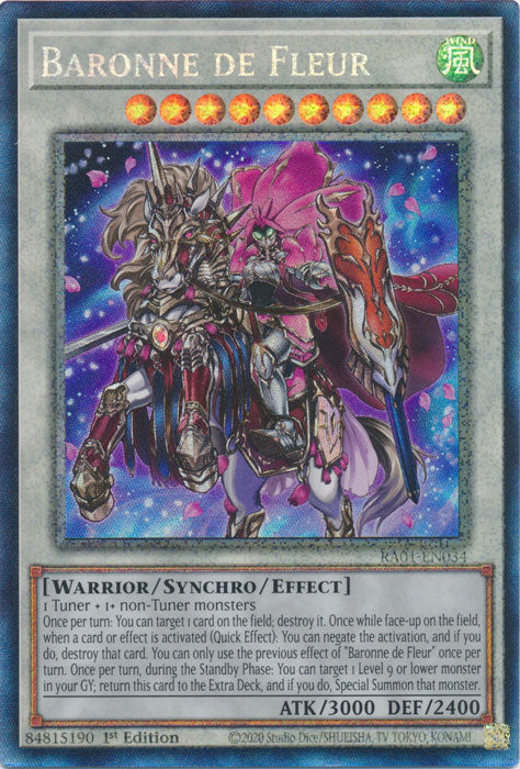 Baronne de Fleur (PCR) - RA01-EN034 - Prismatic Collector’s Rare - 1st Edition available at 401 Games Canada