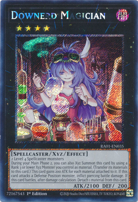 Downerd Magician (Platinum Secret Rare) - RA01-EN035 - Platinum Secret Rare - 1st Edition available at 401 Games Canada