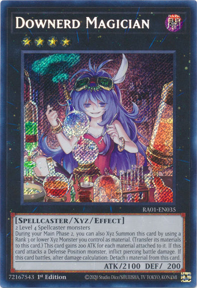 Downerd Magician (Secret Rare) - RA01-EN035 - Secret Rare - 1st Edition available at 401 Games Canada